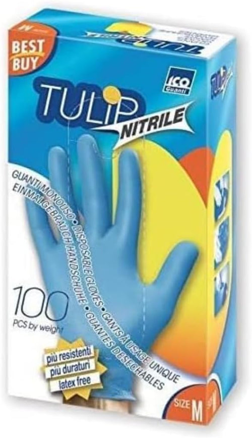 SUPPLIER Casa - Guanti Monouso Tulip Nitrile Size M 1x100pz