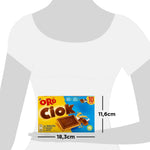 Oro Ciok, Biscotto con Tavoletta di Cioccolato al Latte, Merenda Semplice e Golosa, Fonte Naturale di Fibre, Senza Coloranti e Conservanti, 250g (10 monoporzioni da 25g)