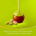 Lindt Lindor Praline di Cioccolato al Latte con Ripieno Pistacchio, 16 Cioccolatini al Pistacchio, Confezione da 200g