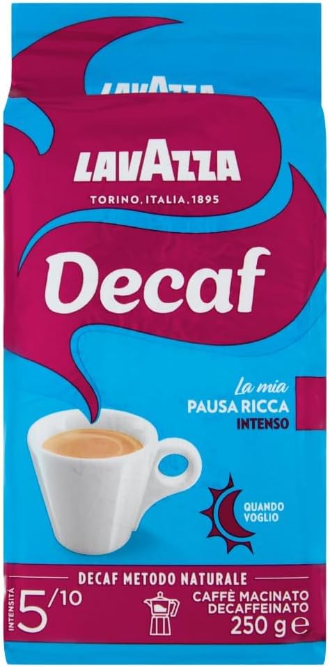 Lavazza Caffè Macinato Decaffeinato Dek Intenso - 250 grammi