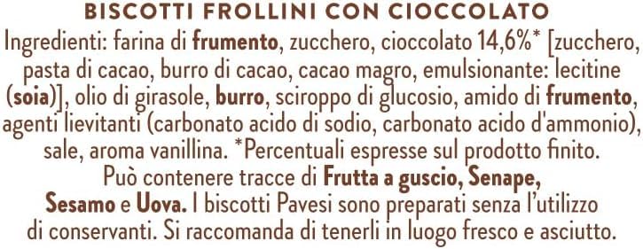 Pavesi Biscotti Frollini Gocciole Cioccolato, 12 Pack da 500 g