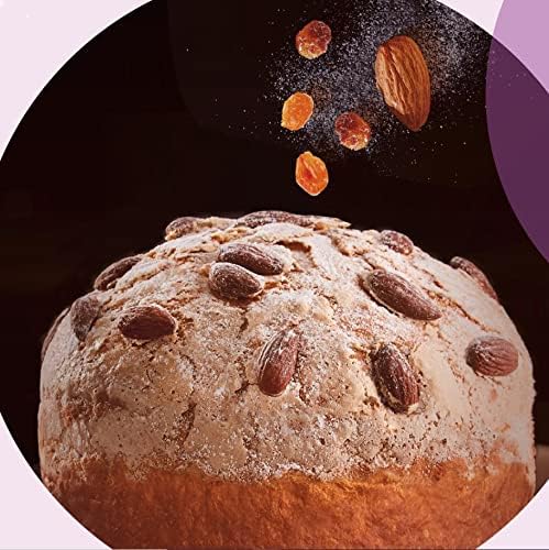 Panettone Bauli Verona 1Kg - Panettone Tradizionale Italiano con Uvetta Dolce e Mandorle Intere - Senza Frutta Candita