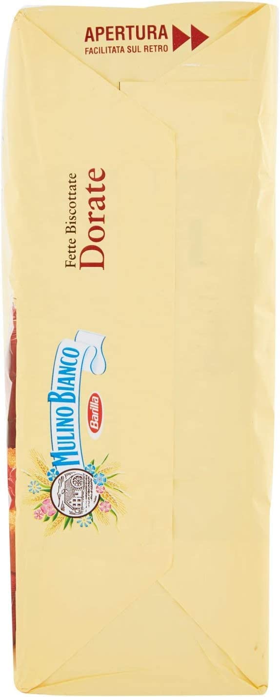 8X Mulino Bianco Fette Biscottate Dorate Classiche, Croccanti e Friabili al Punto Giusto 315g [BOX da 8 Confezioni]