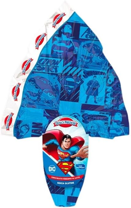 ARCOBALENO PARTY - UOVO DI PASQUA Cioccolato Al Latte Finissimo Personalizzabile Con La Scelta Di 1 Magnete Collezionabile Regalo Perfetto NOVITA' 2026! (Super Man 150g)