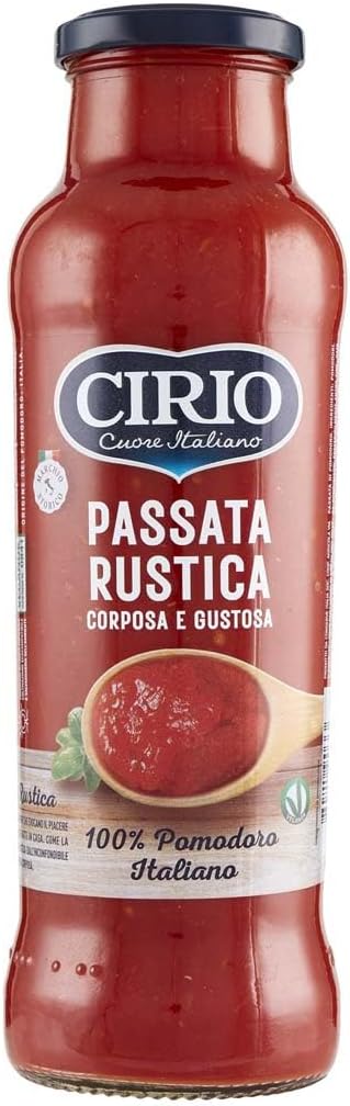 Cirio La Rustica Passata di Pomodoro, senza Glutine, Corposa e Gustosa, 680g