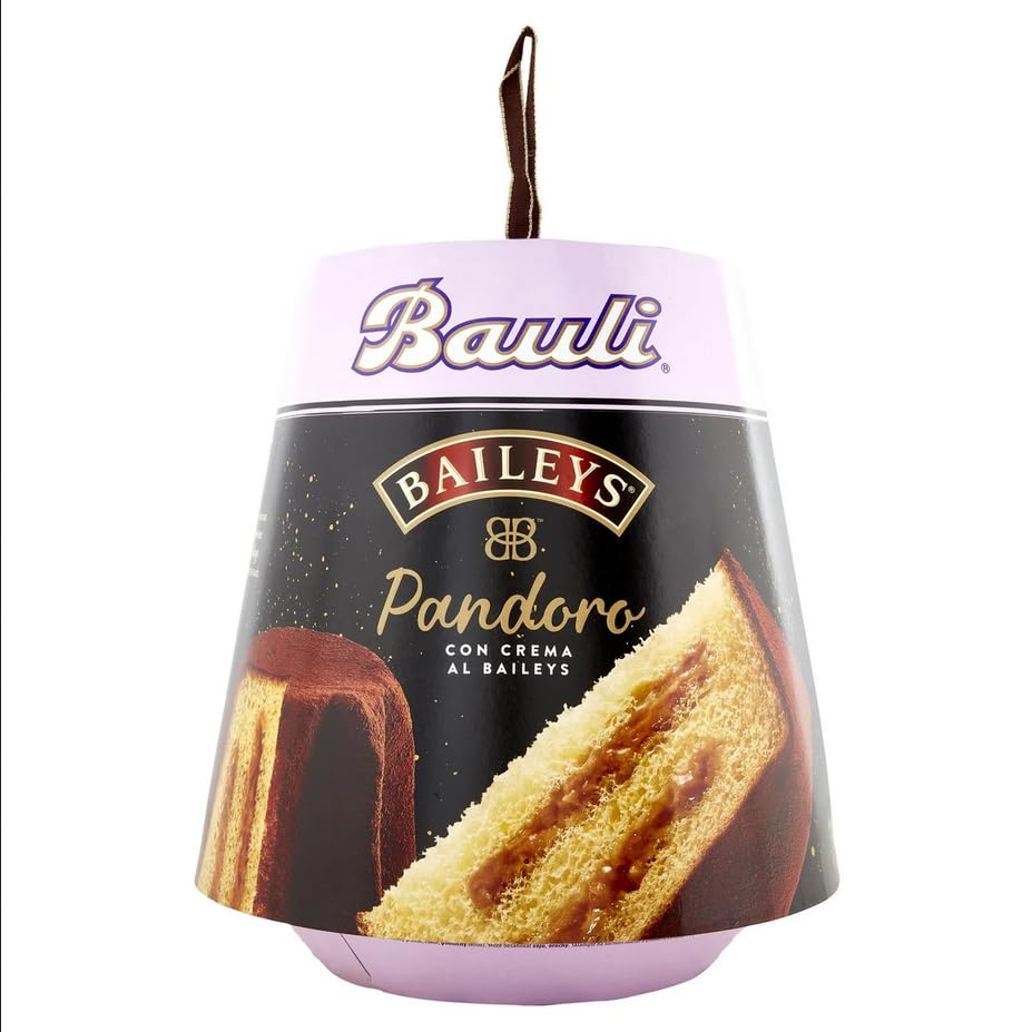Bauli Pandoro Baileys Soffice Specialità con Crema al Liquore Baiyles e Cacao Zuccherato 750g