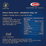 Barilla Sugo Pasta - Arrabbiata con Peperoncini 400 gr - Italia | Progetto Non OGM Verificato | Vegano | Senza Glutine | Senza coloranti aggiunti o Presevativi