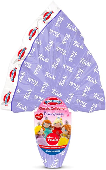 Dolci Preziosi Maxi Uovo Trudini Principesse al Latte con Peluche 500g,Senza Glutine