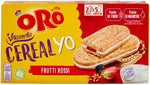 Mix Oro Saiwa Vitasnella Cereal Yo Original Cacao e Frutti Rossi Biscotti ai Cereali Integrali con Cremoso Yogurt 253g [3 Confezioni]