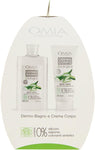 Omia - Ovetto Corpo Aloe Vera, Contiene Bagnoschiuma e Crema Corpo, Nutriente e Idratante, Ideale per Pelle Mista e Grassa, Dematologicamente Testato