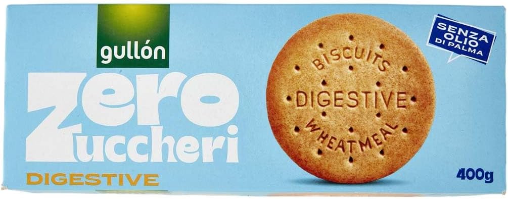 BISCOTTI GULLON ZERO ZUCCHERI DIGESTIVE 400 GR FIBRE LEGGERI SENZA ZUCCHERO