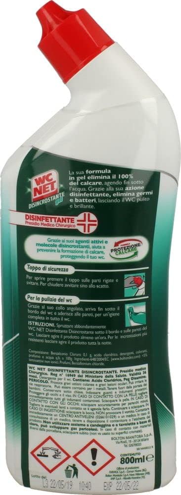 Wc Net Disincrostante Gel Disinfettante - 800 ml