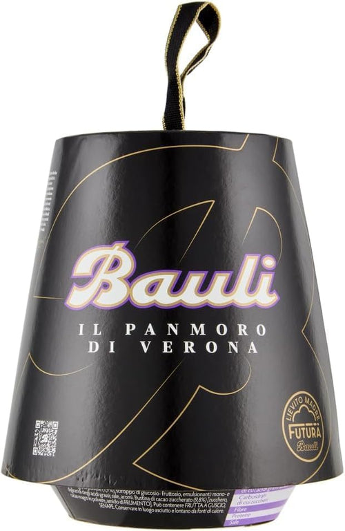 Panmoro di Verona di Bauli, Panettone con Cacao e Gocce di Cioccolato, 100g [3, 6, 12 Confezioni] (3 Pezzi)