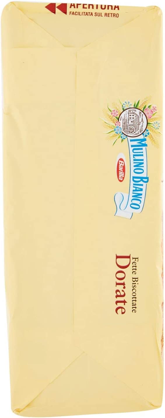 8X Mulino Bianco Fette Biscottate Dorate Classiche, Croccanti e Friabili al Punto Giusto 315g [BOX da 8 Confezioni]