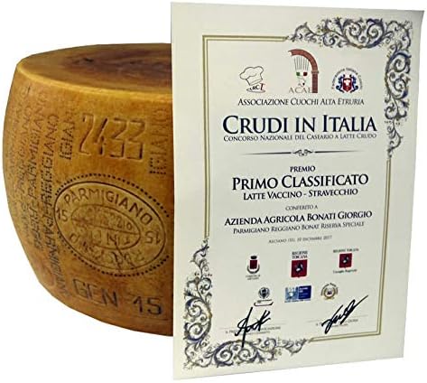 Parmigiano Reggiano Dop 10 Anni 500gr | Stravecchio | Azienda Agricola Bonat | Gourmet Foods | Formaggio Tipico | Idee Regalo