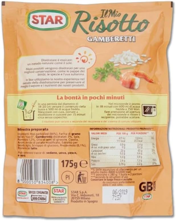 Risotto Cremoso Gamberetti 175g