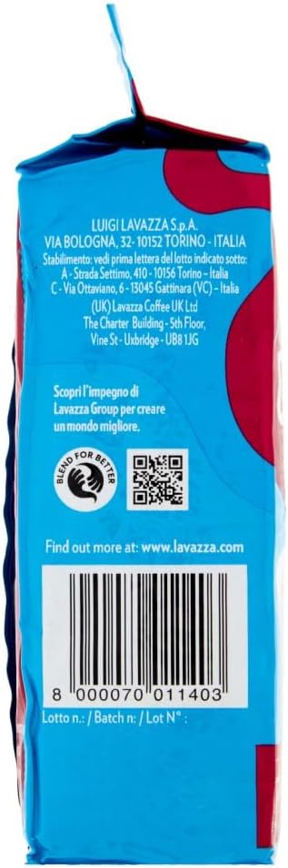 Lavazza Caffè Macinato Decaffeinato Dek Intenso - 250 grammi