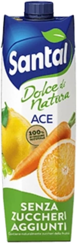 Succo di Frutta Santal Ace Senza Zuccheri Aggiunti 3 Brick da 1000 ml