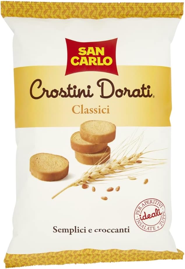 Crostini Dorati San Carlo Gusto Classici 42 Confezioni da 75 Grammi Ciascuna