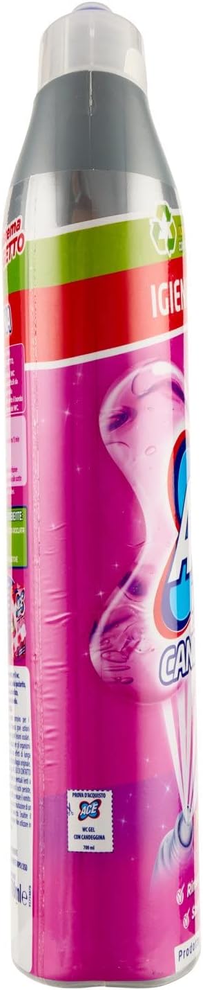 ACE Pulitore WC Gel con Candeggina, 700 ml, 13 Pezzi