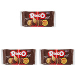 Pavesi Snack Ringo Cacao, Biscotti Farciti con Crema al Gusto Cioccolato, Snack per Merenda o Pausa Studio, Formato Bipacco Confezione da 1980 g, Giallo e Marrone