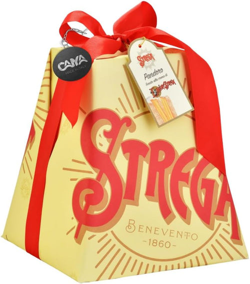 Strega Alberti Pandoro Soffice Farcito con Crema al Liquore Strega 1kg (2023)