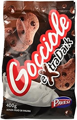 Pavesi Gocciole Extra Dark (400g) - 4 Pacchi da 400 g - [1,6Kg]