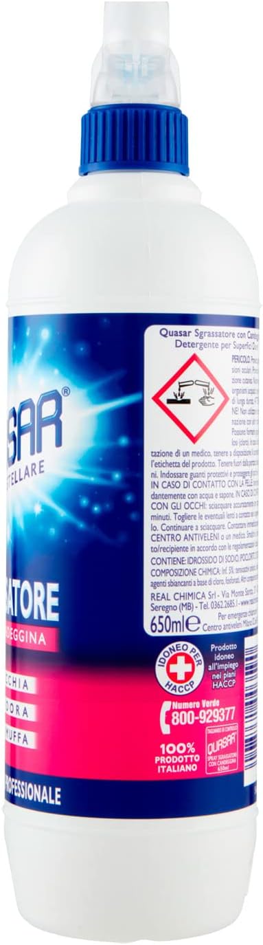 QUASAR SGRASSATORE CON CANDEGGINA SPRAY 650ML