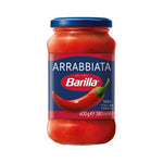 Barilla Sugo Pasta - Arrabbiata con Peperoncini 400 gr - Italia | Progetto Non OGM Verificato | Vegano | Senza Glutine | Senza coloranti aggiunti o Presevativi