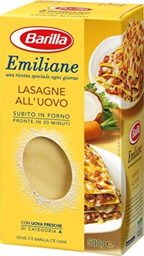 Lasagne all'uovo Emiliane Barilla 500g Italy Import by Barilla
