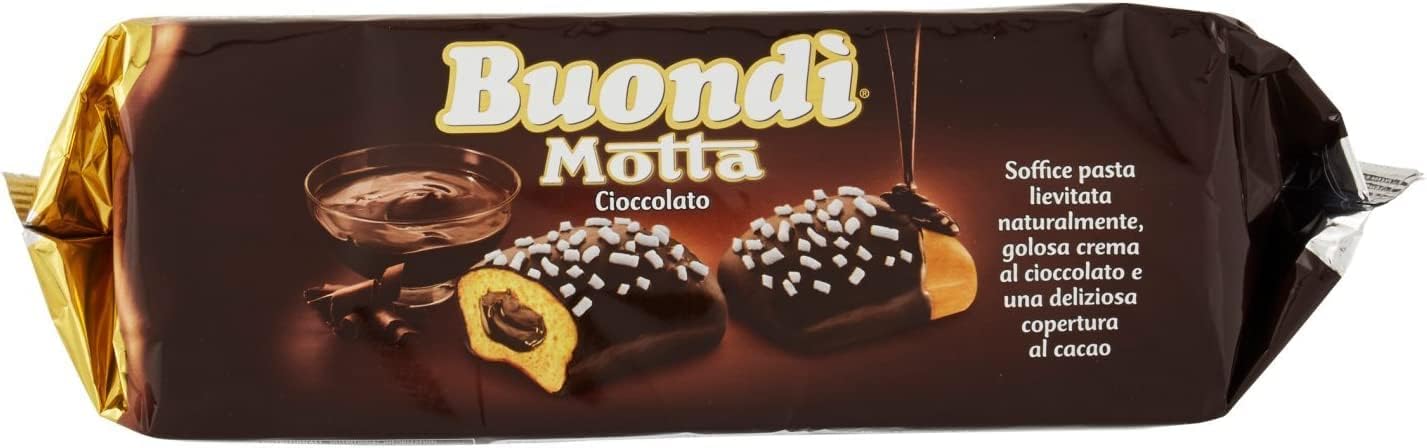 Motta Buondi Brioche a Lievitazione Naturale con Crema al Cioccolato e Ricoperto di Cacao 276g