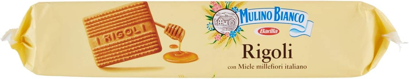3X Mulino Bianco Rigoli Biscotti Frollini con Miele Millefiori Italiano Maxi Formato 800g [3 Confezioni]