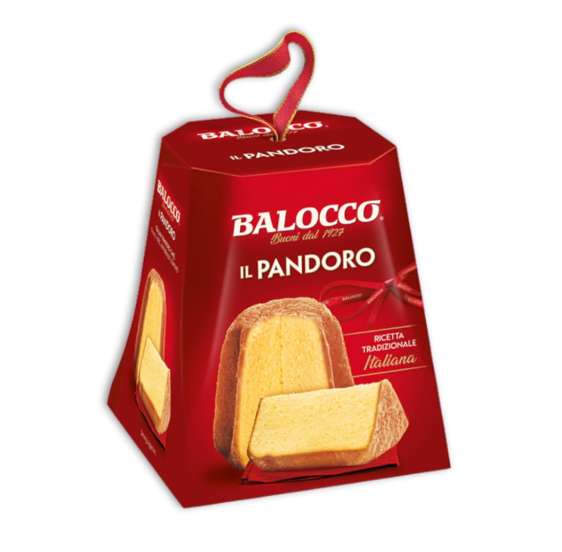 6X Balocco Mini Pandoro Soffice con Ricetta Tradizionale Italiana 80g [BOX da 6 Confezioni]