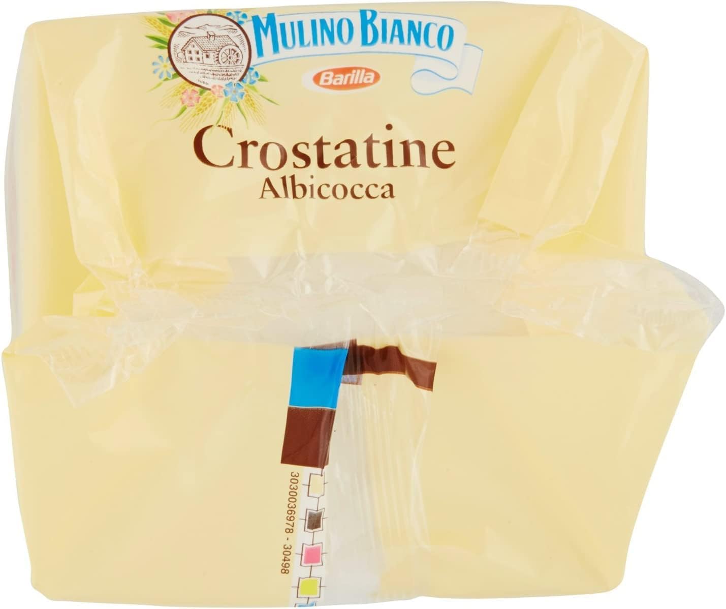 60 torte Mulino Bianco, Crostatina, Albicocca, albicocca, biscotto, 40 g