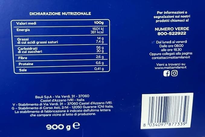 Motta Colomba Bruno Barbieri 900 Gr.