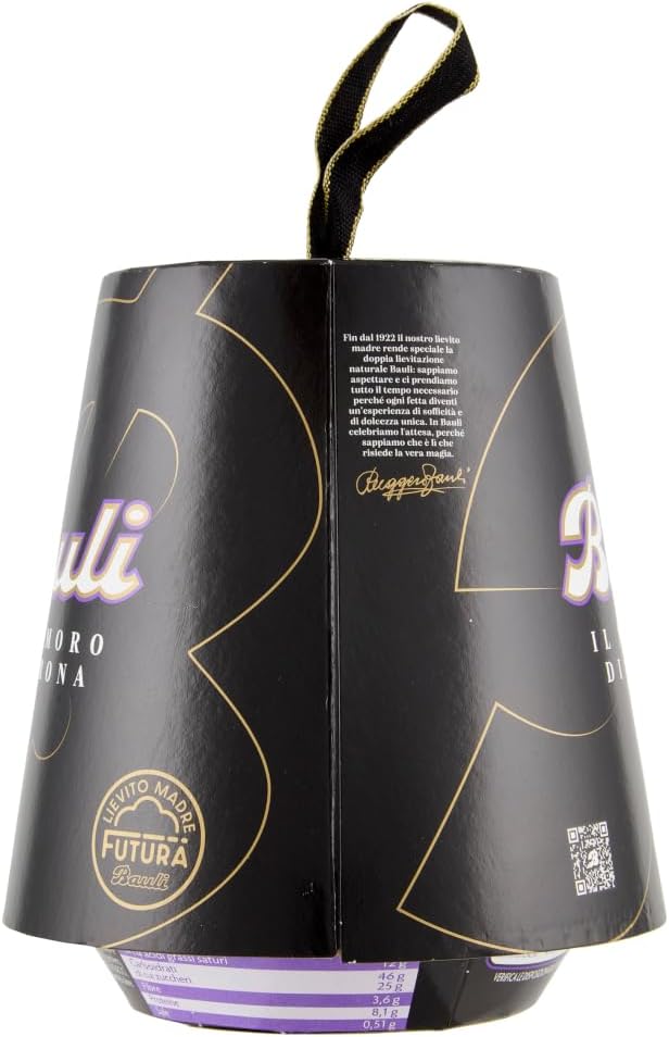 3X Bauli Il Panmoro di Verona Panmoro con Cacao, Gocce di Cioccolato Bustina di Cacao Zuccherato 100g