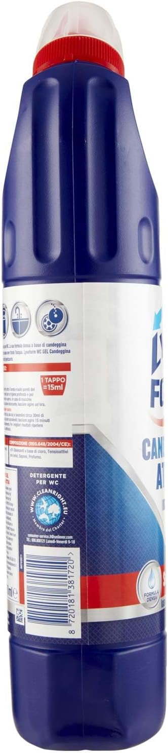 Lysoform Detergente Wc Gel Candeggina 750ml, 750ml