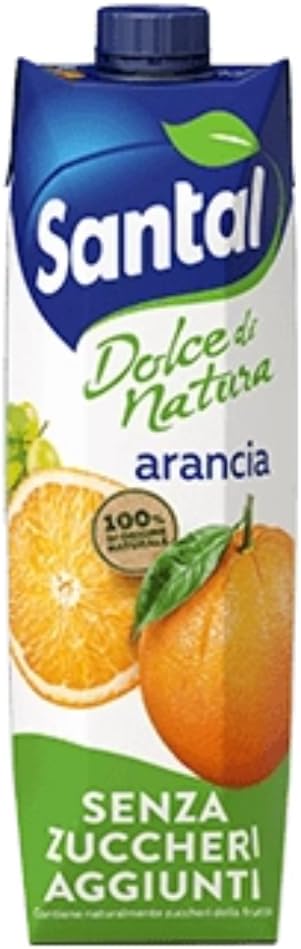 Succo di Frutta Santal Arancia Senza Zuccheri Aggiunti 3 Brick da 1000 ml