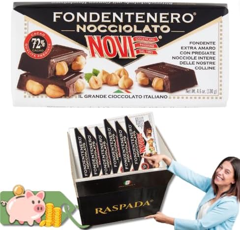 Pacco Convenienza X6 Novi Fondentenero Nocciolato, 6x 130g