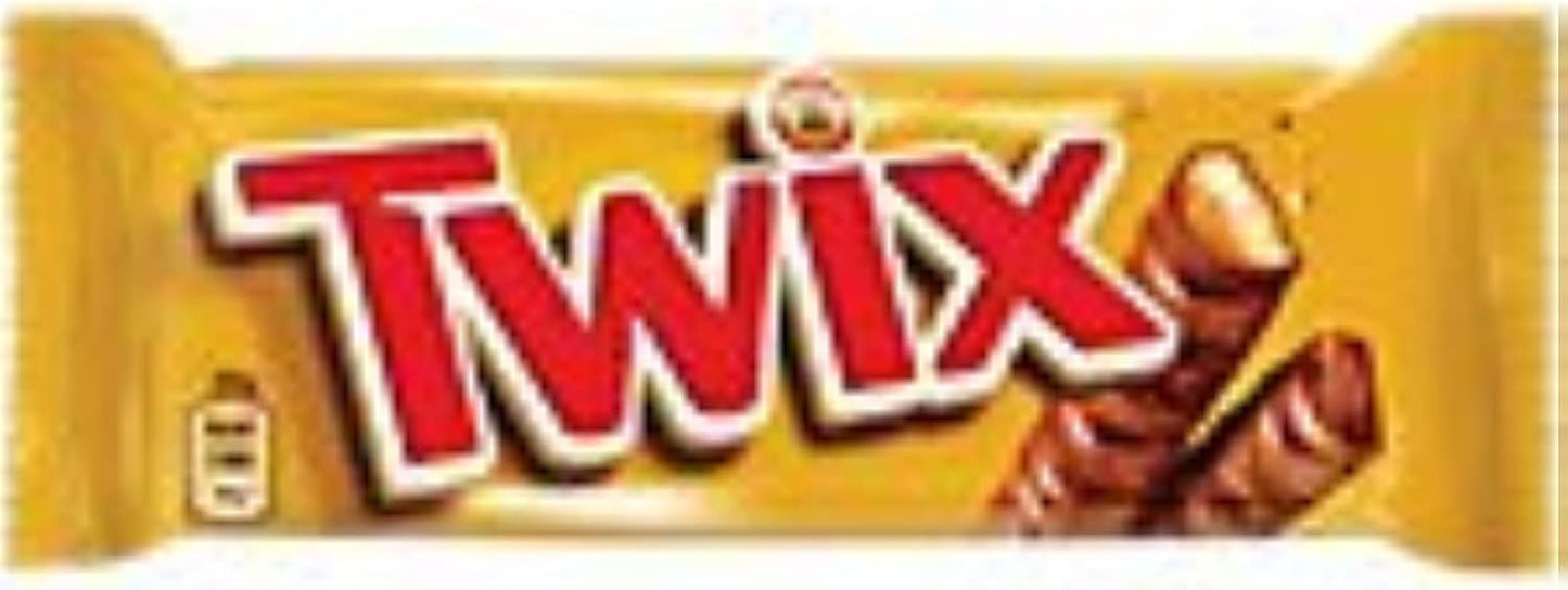 TWIX 25 Confezioni snack cioccolato merendina singolo 50gr con caramello