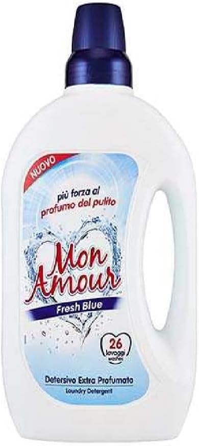 3 X Paglieri Mon Amour Fresh Blue Detersivo Per Bucato 1,560 LT 26 Lavare washe