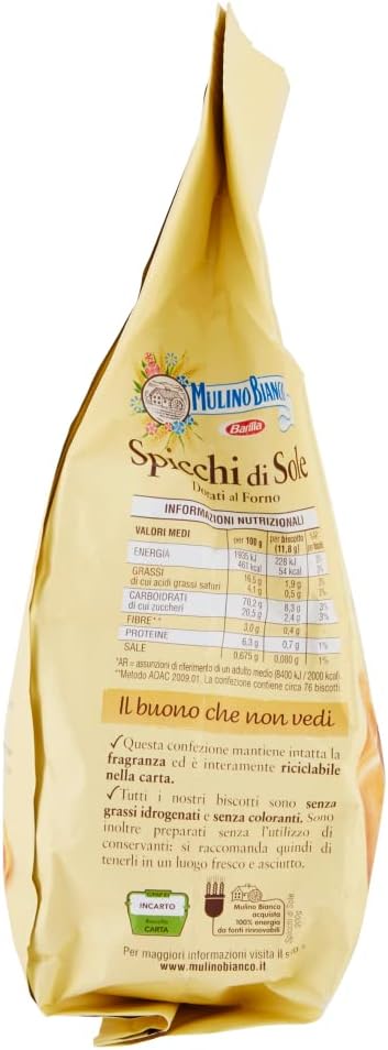 6x Mulino Bianco Spicchi di Sole Biscotti Italiani Biscotti 900g