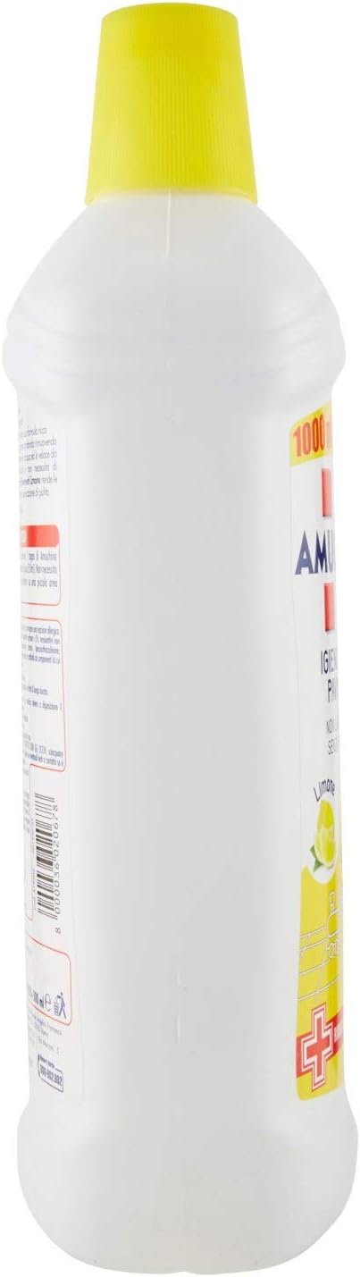 Amuchina Igienizzante Pavimenti, Limone, Flacone da 1000+500 ml, 1 pezzo