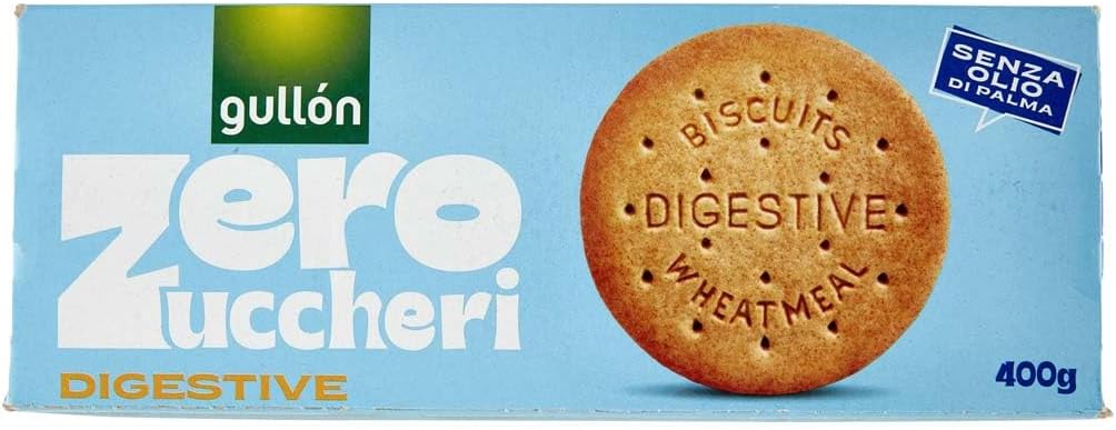 BISCOTTI GULLON ZERO ZUCCHERI DIGESTIVE 400 GR FIBRE LEGGERI SENZA ZUCCHERO