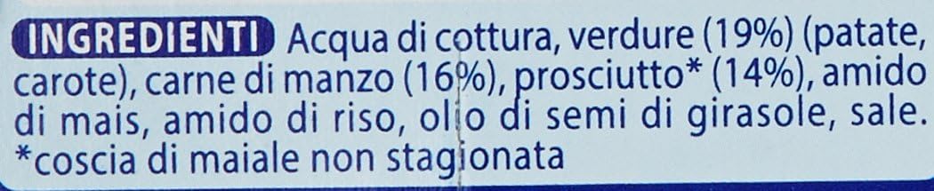 Mellin - Omogeneizzato Manzo/Prosciutto Carne/Verdure, Gr.80 (2 Pezzi)