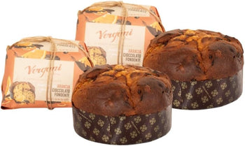 VERGANI IL PANETTONE DI MILANO dal 1944 Vergani 2 confezioni Panettone Gourmet Arancia e Cioccolato 750g