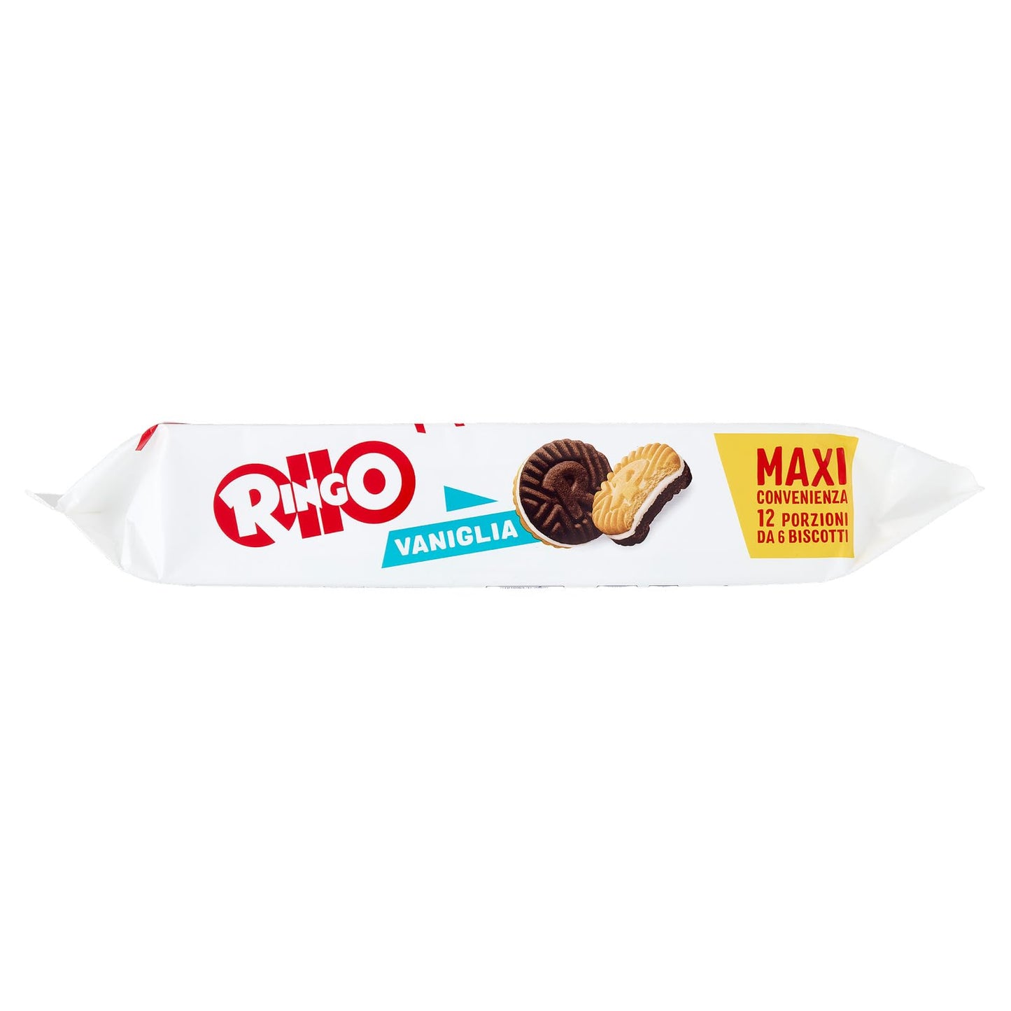 Pavesi Snack Ringo Vaniglia, Biscotti Farciti con Crema al Gusto Vaniglia, Snack per Merenda o Pausa Studio, Formato Bipacco Confezione da 660 g