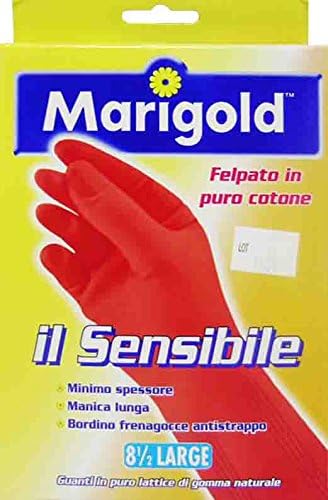 12 x MARIGOLD Guanti Lattice Il Sensibile Taglia L In Scatola 2 PEZZI