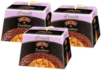 3X Bauli Panettone Baileys con Crema al Liquore Baiyles e Copertura di Cioccolato Fondente e Granella di Biscotto 750g [3 Panettoni]