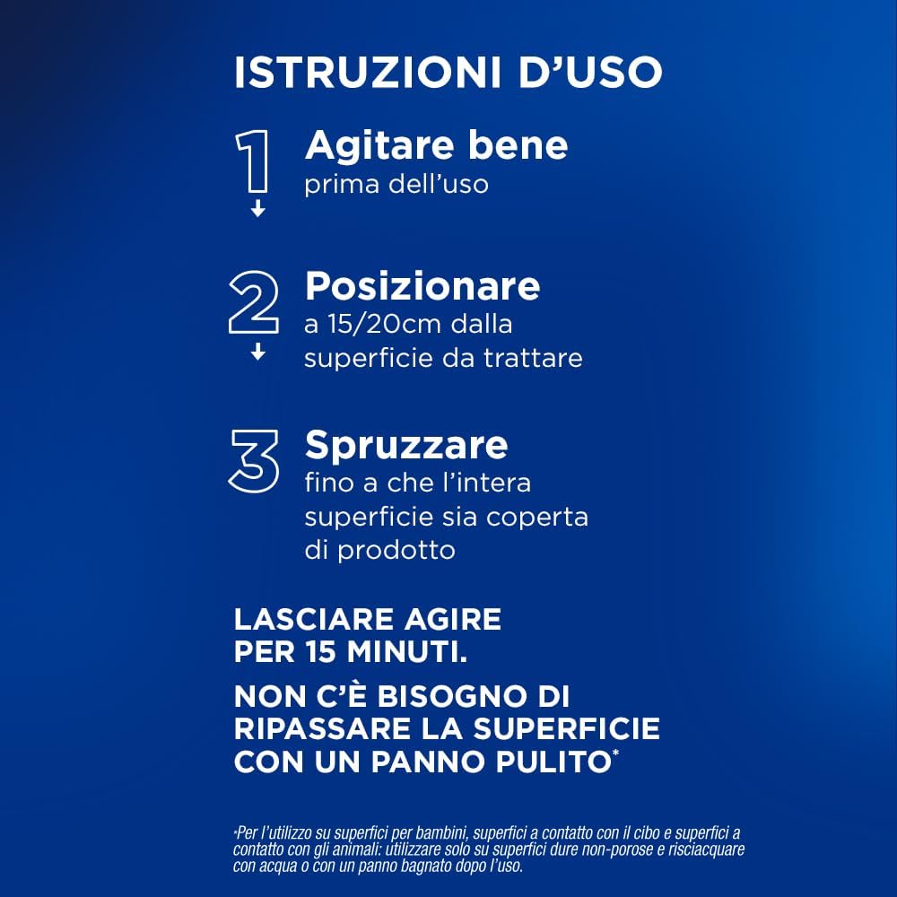 Napisan Spray Disinfettante Milleusi, per Tessuti e Superfici, Fragranza Profumo di Primavera, Spray da 400ml